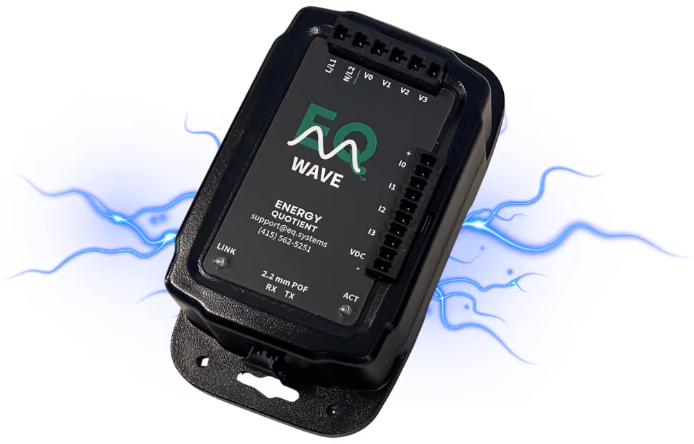 EQ Wave continuous waveform monitoring hardware with fiber optic communications